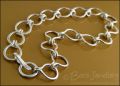 Sterling silver round link bracelet - made to order