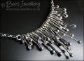 Sterling silver raindrops necklace