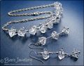 Ice Queen necklace and earrings - party wear - made to order