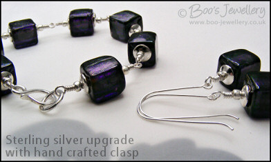 Chunky glass cube bracelet - available in 5 colours - made to order