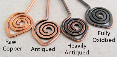 Solid copper toggle bracelet with elongated links