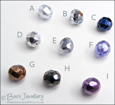 Gunmetal faceted crystal earrings on long silver drops