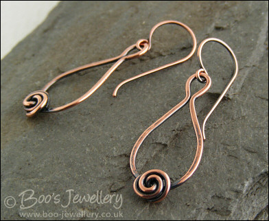 Rosebud knot teardrop earrings - made to order