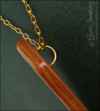 Polymer clay geometric pendant