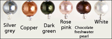 seashell pearl earrings - available in 6 colours